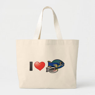 Bolso De Tela Gigante Yo amo a la princesa Parrofish