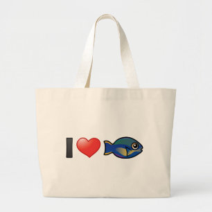 Bolso De Tela Gigante Yo amo a la princesa Parrofish