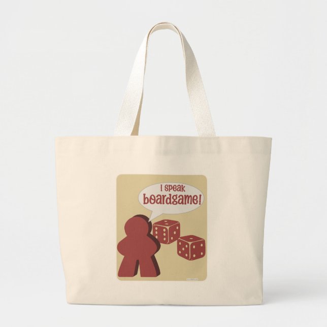 Bolso De Tela Gigante Yo hablo juego de tablero divertido Gamer Motto (Frente)