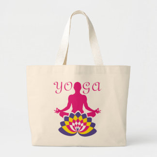 Bolso De Tela Gigante Yoga Flor de Loto