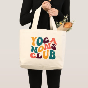 Bolso De Tela Gigante Yoga Moms Club Souvenir Estilo Retro Groovy