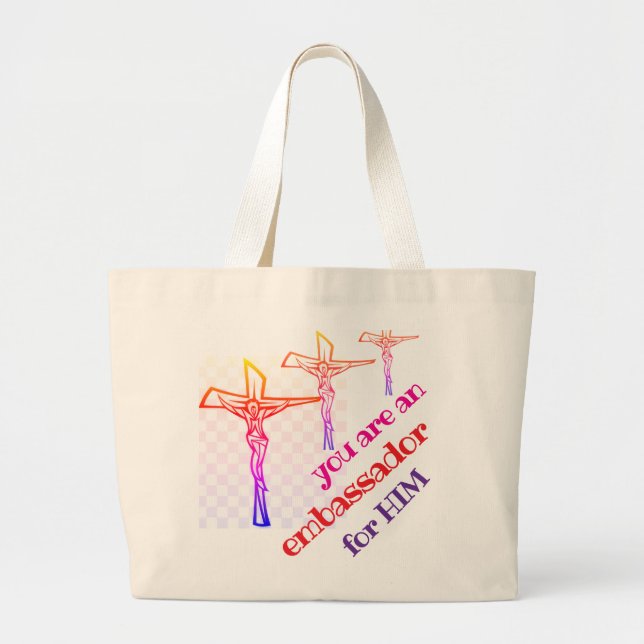 Bolso De Tela Gigante You are Jesus' Ambassador Tote (Frente)