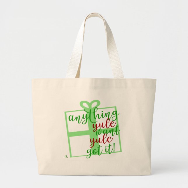 Bolso De Tela Gigante Yule Got It Fun Christmas Slogan Statement (Frente)