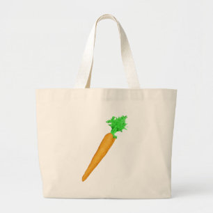 Bolso De Tela Gigante Zanahoria pintada