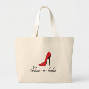 Bolso De Tela Gigante Zapato-uno-holic