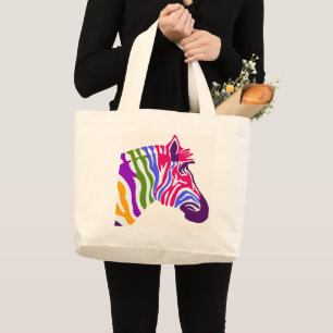 Bolso De Tela Gigante Zebra Tote Bag