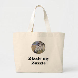 Bolso De Tela Gigante Zizzle mi Zazzle
