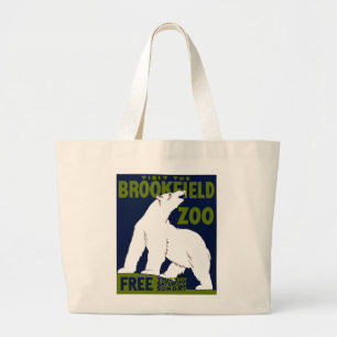 Bolso De Tela Gigante Zoológico de Brookfield, Poster del Programa Feder