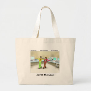 Bolso De Tela Gigante Zorba The Geek Funny Gifts Tees Mugs & Cards