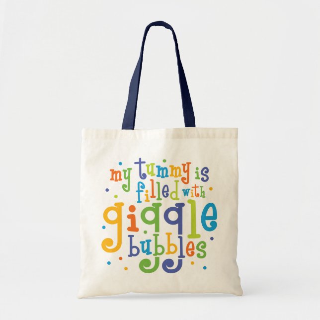 Bolso De Tela Giggle Bubbles (Frente)
