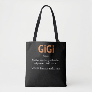 Bolso De Tela Gigi Definición Mujeres Gigi Gift Abuela Cumplea