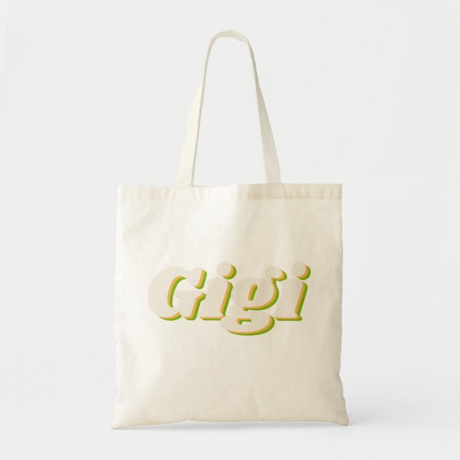 Bolso De Tela Gigi, Regalo Para La Abuela (Frente)