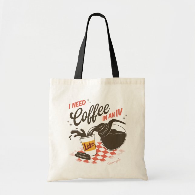Bolso De Tela Gilmore Girls Luke’s Coffee IV Quote (Frente)