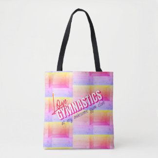 Bolso De Tela Gimnasia de amor personalizada de color arcoiris