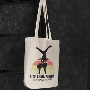 Bolso De Tela Gimnasia divertida de niños come el caballo de Pom