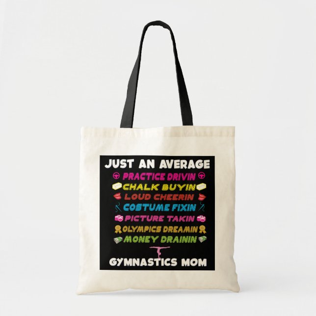 Bolso De Tela Gimnasia dulce mamá Día de la Madre gimnasta (Frente)