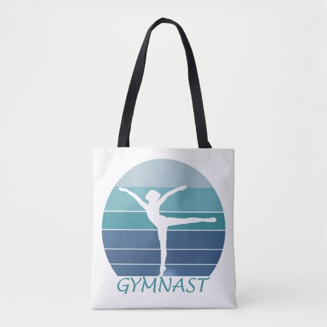 BOLSO DE TELA GIMNASIA- ME ENCANTAN LOS GIMNASTICOS. (Anverso)