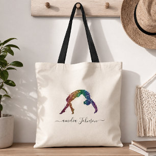 Bolso De Tela Gimnasia Personalizada con Brillo  