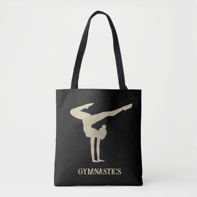 Bolso De Tela Gimnasia Purpurina frío personalizada (Anverso)