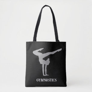 Bolso De Tela Gimnasia Silver Purpurina Personalizado