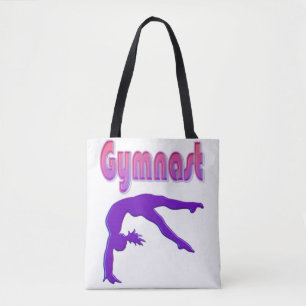 Bolso De Tela Gimnasia Tumbling Poderoso Metálico Púrpura