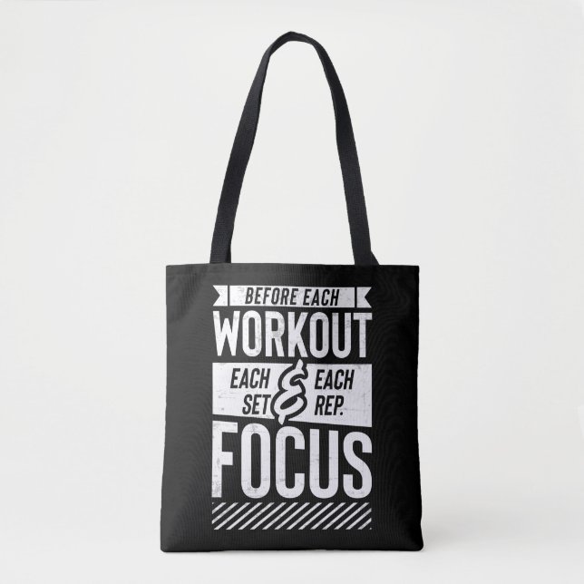 Bolso De Tela Gimnasio Curso de entrenamiento Sexo Motivador (Anverso)