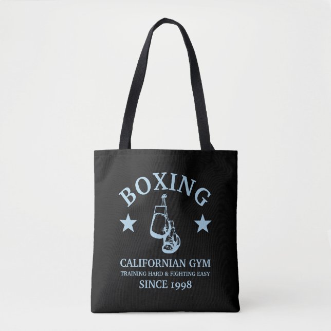 Bolso De Tela Gimnasio de boxeo, guantes pro (Anverso)