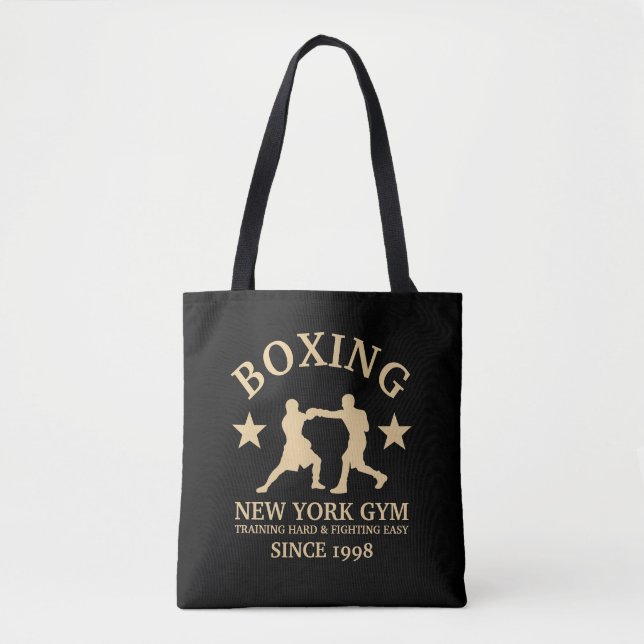Bolso De Tela Gimnasio de boxeo, luchadores pro (Anverso)