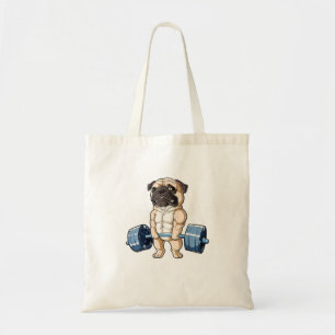 Bolso De Tela Gimnasio de Fitness para Hombres Difuntos Pug Weig