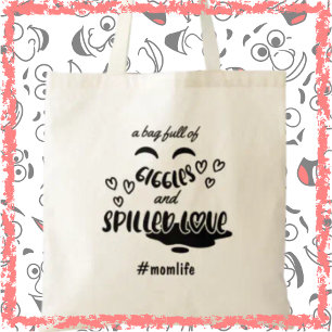 Bolso De Tela Gimnasio y amor Momlife Dia divertido de la madre