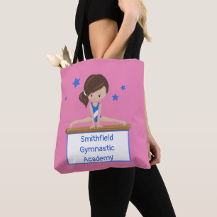Bolso De Tela Gimnastic School Class Academy Personalizado Texto