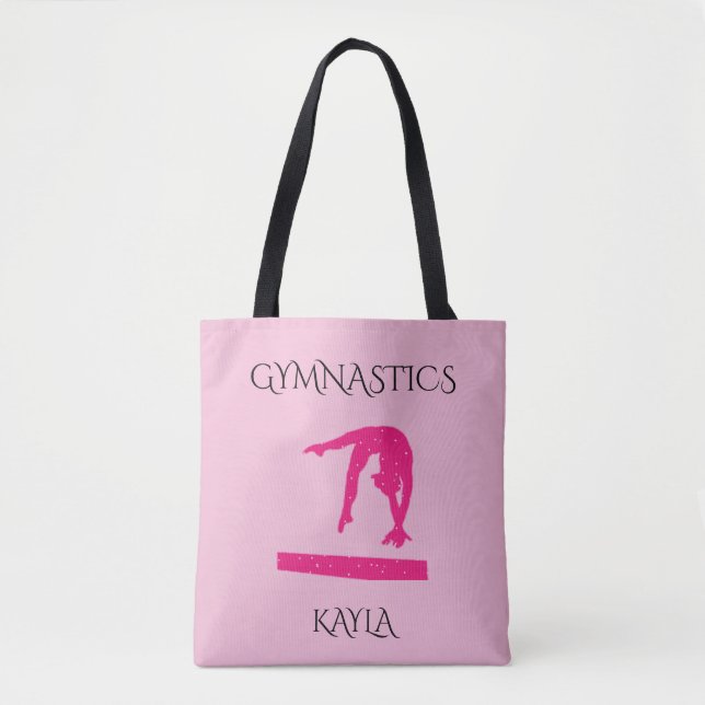 BOLSO DE TELA GIMNASTICA DE TOTE BAG CON NOMBRE PERSONALIZADO! (Anverso)