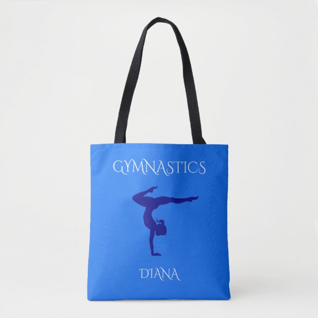 BOLSO DE TELA ¡GIMNASTICA TOTE BAG CON NOMBRE PERSONALIZADO! (Anverso)