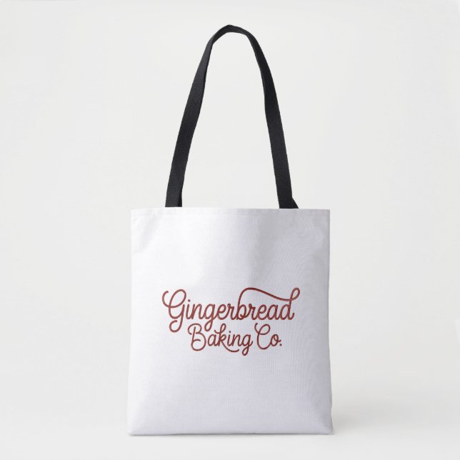 Bolso De Tela Gingerbread Baking Co Navidad  (Anverso)