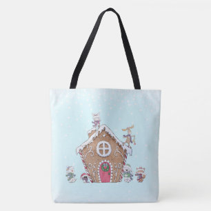 Bolso De Tela Gingerbread House Personalizado de Animales para P