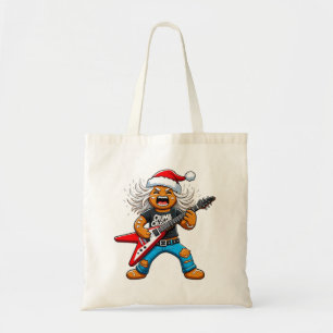 Bolso De Tela Gingerbread Rock Guitar Navidad 2026 Fiesta  