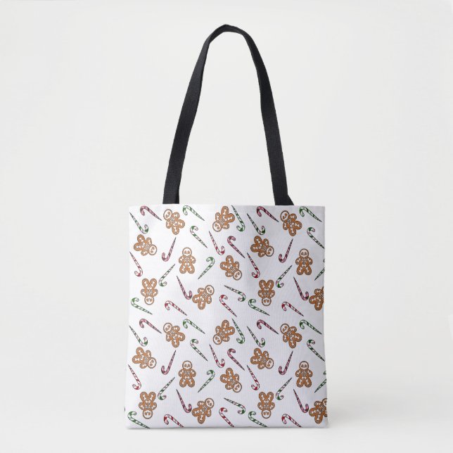 Bolso De Tela Gingerbread Skeleton Man (Anverso)