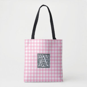 Bolso De Tela gingham rosa