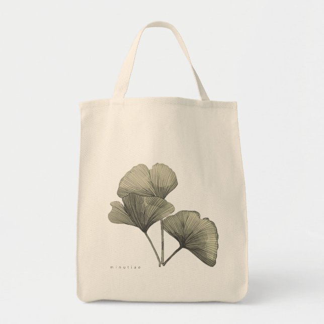Bolso De Tela Ginkgo Botanical Design Tote Bag (Frente)