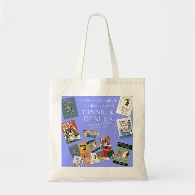 Bolso De Tela Ginnie y Ginebra - Serie de libros sin tiempo (Frente)