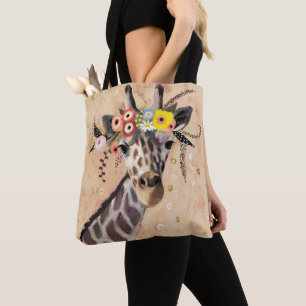 Bolso De Tela Girafa del Klimt  Corona De Flores