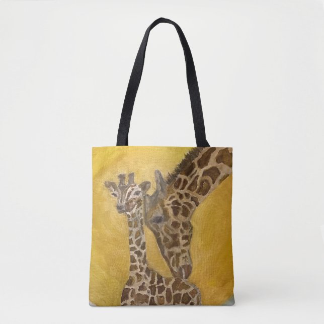 Bolso De Tela Girafas para madres e hijos (Anverso)