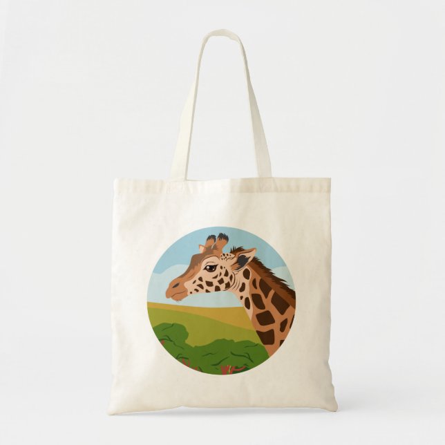 Bolso De Tela Giraffe (Frente)