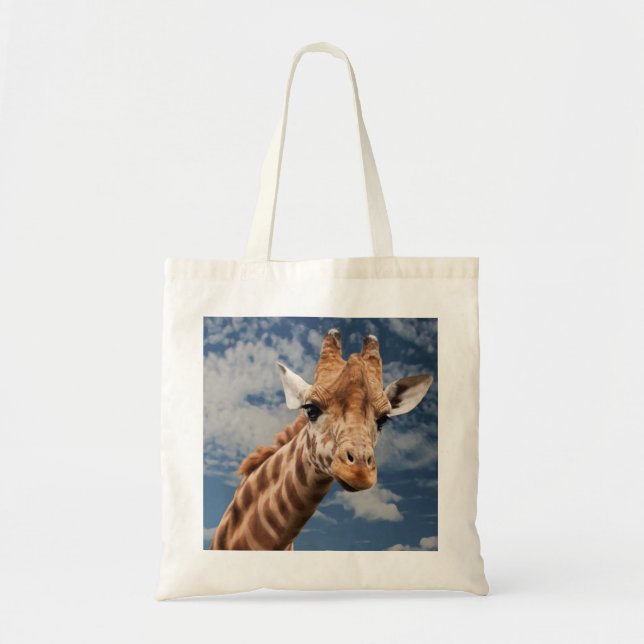 Bolso De Tela Giraffe and Blue Sky Tote Bag (Frente)