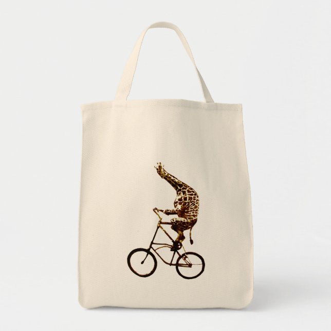 Bolso De Tela Giraffe biker (Frente)