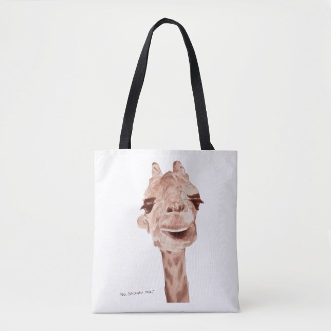 Bolso De Tela Giraffe Canvas Bag (Anverso)