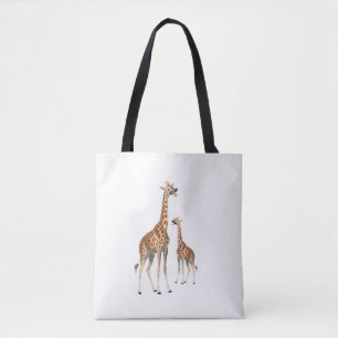 Bolso De Tela Giraffe con gafas de sol Safari animal Giraf