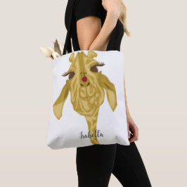 Bolso De Tela Giraffe Cuidada Y Colorida