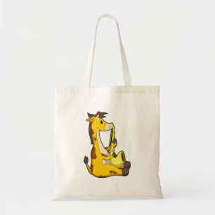 Bolso De Tela Giraffe en la música con saxofón.PNG