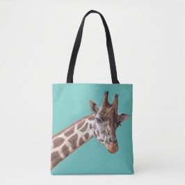 Bolso De Tela Giraffe en verde Verde azulado
